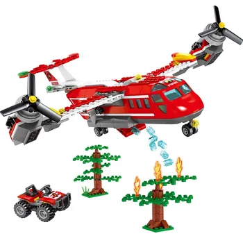 

433pcs City Truck Fire Station Fighting Aircraft Building Blocks Toys Plane Fireman Bricks Construction Toys for Children Gifts