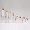 5PCS 15/20/25/30/35/40/50/60/80/110ml Glass Bottles Vials Jars with Screw Cap DIY Wedding Home Decor Storage Spice Bottles Jars 3