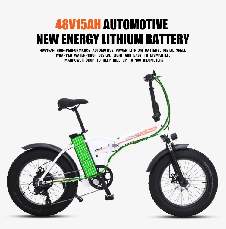 Top Electric bike 4.0 fat tire electric bikeebike beach cruiser bike Booster bicycle folding electric bike electric bike 48v ebike 7