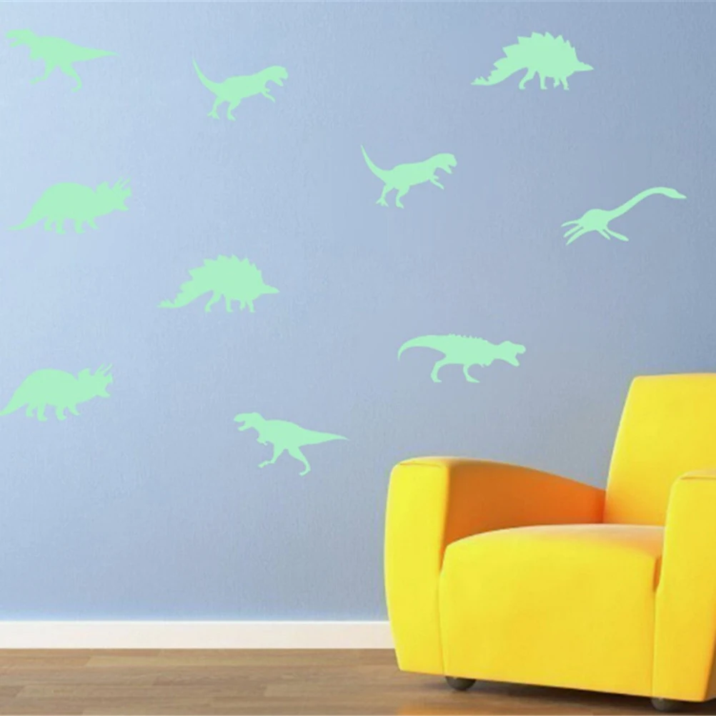 Luminous Wall Stickers Glow In The Dark Dinosaurs/Butterfly/Moon/Universe/Dolphin/Musical Notes Toys Stickers Ceiling Decal Baby Kid Room