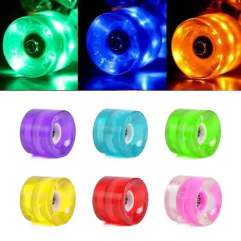 

LED Flash Cruiser Skateboard Wheel For Street Skate Longboard Penny Banana Board