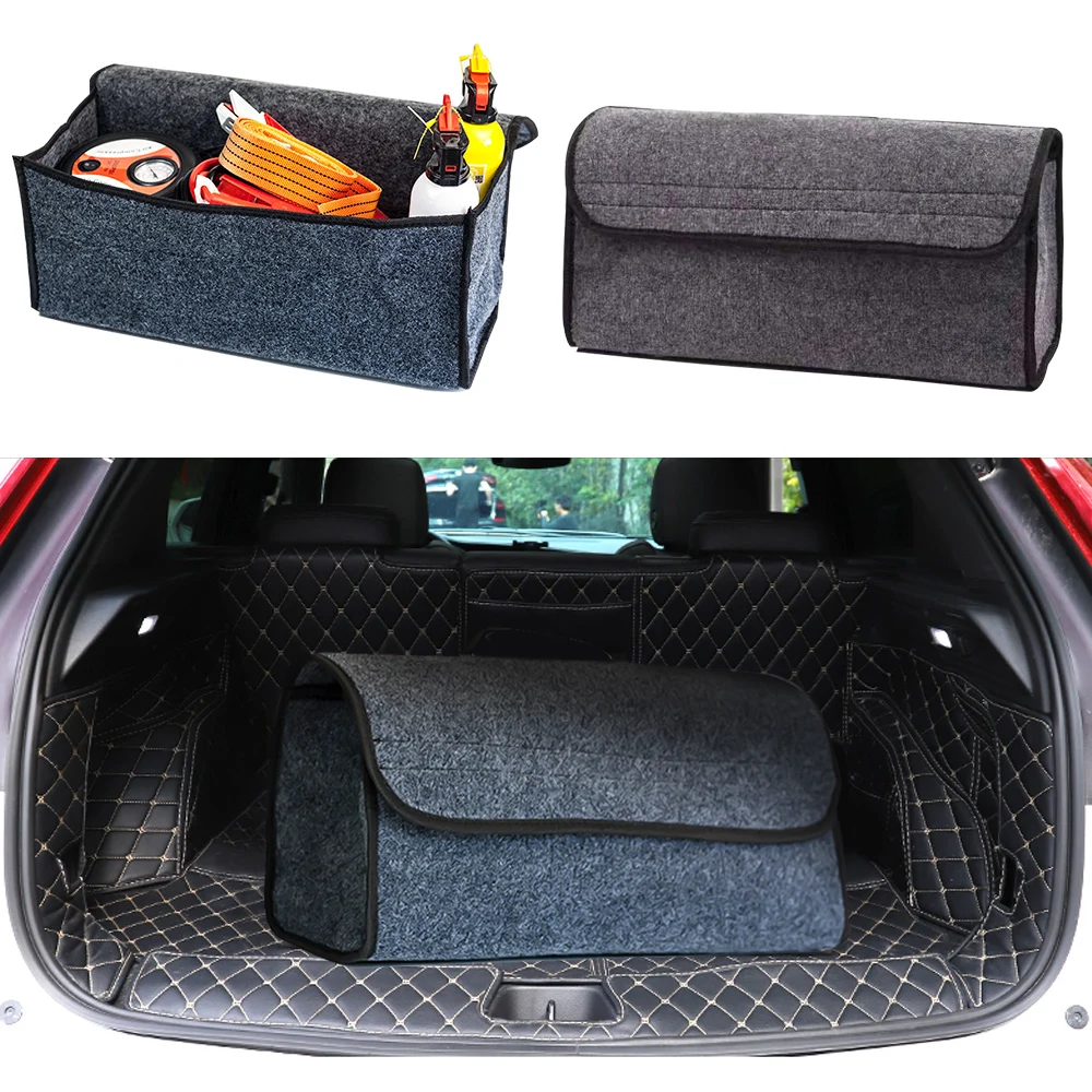 Portable Foldable Car Soft Felt Storage Box Trunk Bag Vehicle Tool Multiuse Tools Organizer Carpet Folding Emergency | Инструменты