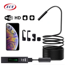 Wifi эндоскоп камера HD 1200P мини Водонепроницаемый Жесткий Мягкий провод беспроводной 8 мм 8 светодиодный бороскоп камера для Android ПК IOS эндоскоп
