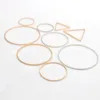 20Pcs/Lot KC Gold Rings For DIY Earrings Making Round Circle Earring Pendant Jewelry Accessories Findings 20mm 25mm 35mm 40mm ► Photo 1/6