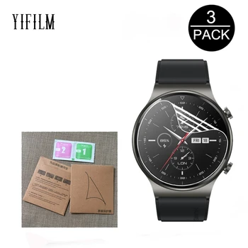 

3PCS Anti-Scratch Film For Huawei Watch GT 2 GT2 Pro Smart Watch HD Full Coverage Soft TPU Screen Protector LCD Film Not Glass