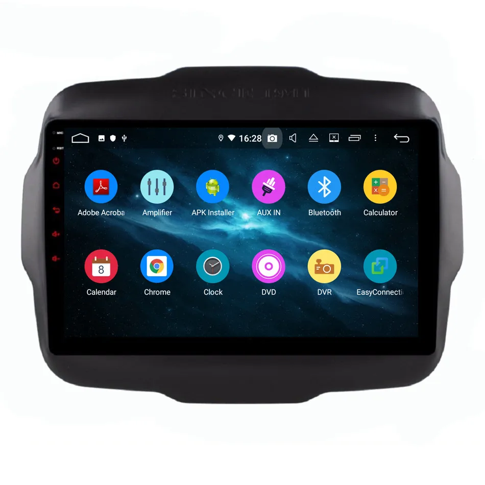 Flash Deal 9" IPS Octa Core 4G Android 9 DSP 4GB RAM 64GB ROM RDS BT Car DVD Multimedia Player Head Unit Radio For Jeep Renegade 2016-2018 1