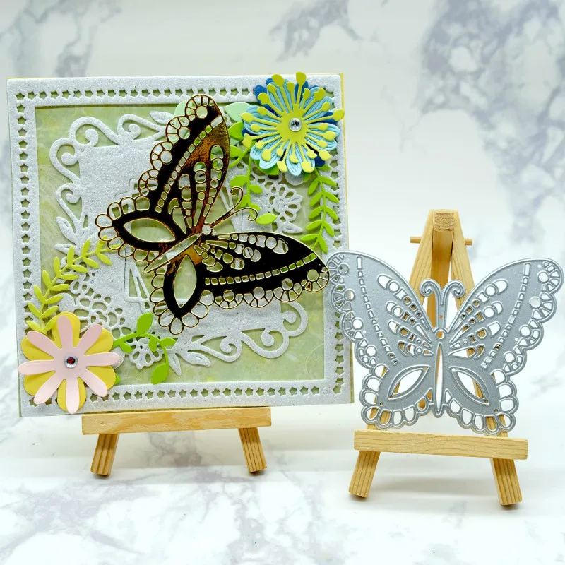 

Eastshape Metal Cutting Dies Butterfly Frame Dies for Scrapbooking DIY Photo Album Paper Card Decorative Craft Embossing