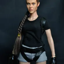 [ESTARTEK] Корейская кумик KMF026 1/6 Angelina Jolie Lora Croft Tomb Raider 1" Коллекционная фигурка для хобби подарок