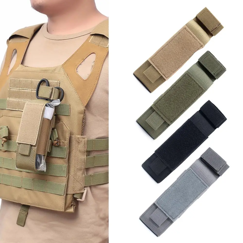 Tactical EDC Tourniquet Molle Pouch Outdoor Medical Emergency Bag Tactical Hunting Accessories Knife Flashlight Holster Case