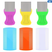 6 шт., щетка для собак, щетка для щенка, котенка, щетка для шерсти, инструмент из нержавеющей стали, длинная расческа от блох