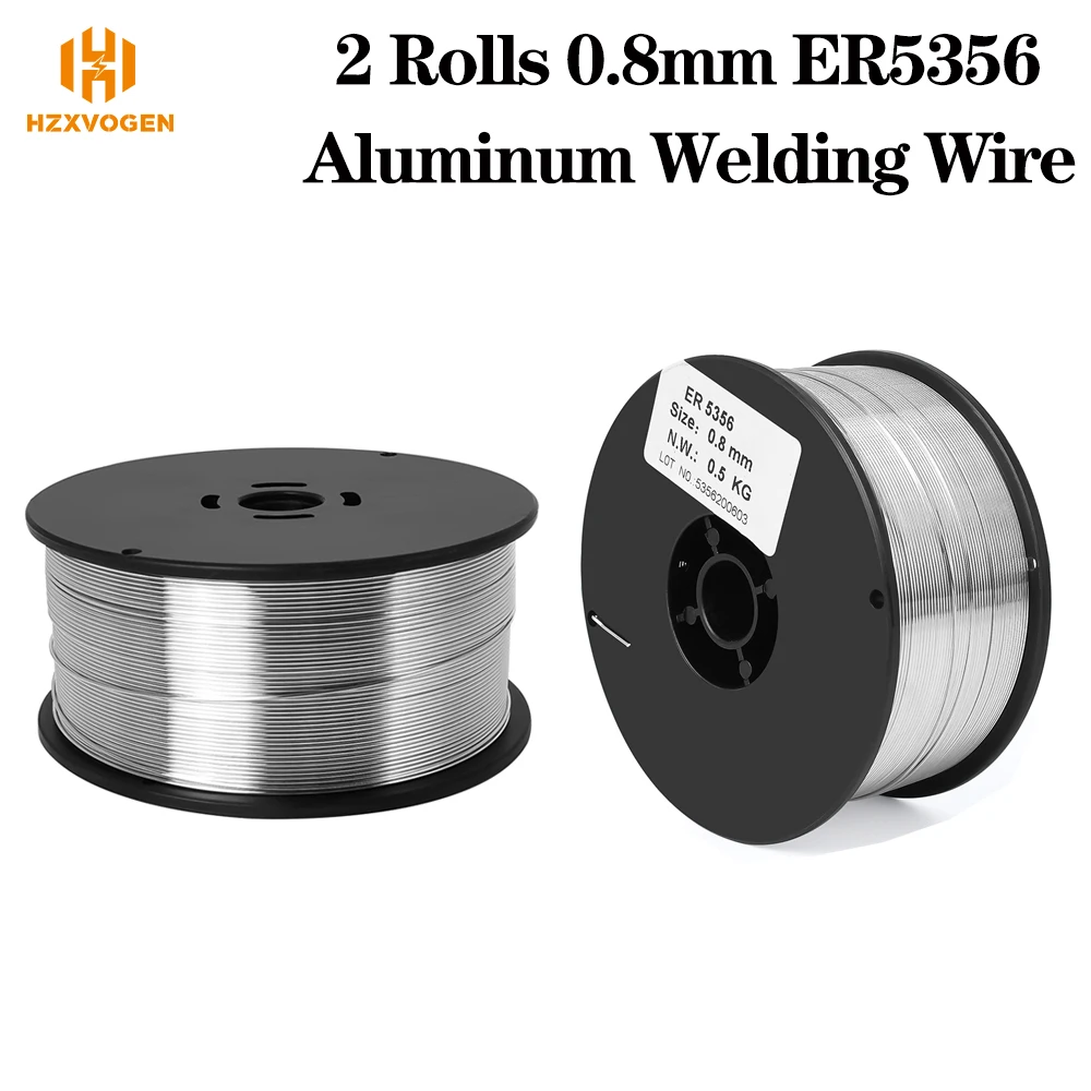 2 Rolls 0.8mm HZXVOGEN ER5356 Aluminum Magnesium Welding Wire For TIG