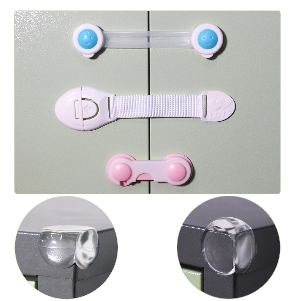 Mejores Ofertas Cerradura de armario para niños, pestillo de seguridad, cajones, producto a prueba de niños, pasador de plástico, 10 Uds. YlWlrrl5