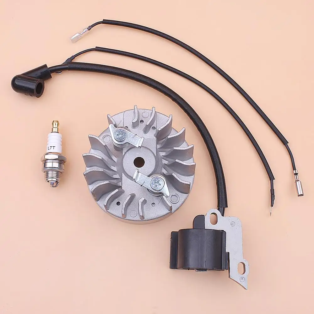 Ignition Coil CDI Spark Plug Set Fit For 49cc 50cc GY6 Engine Scooters