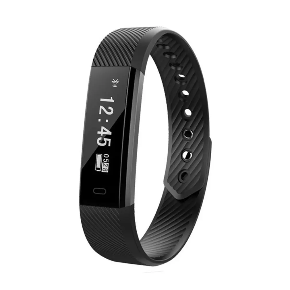 

ID115 Sports Smart Wristband Activity Tracker Sleep Monitor Remote Camera Alarm Clock Bracelet USB Charger for IOS Androd