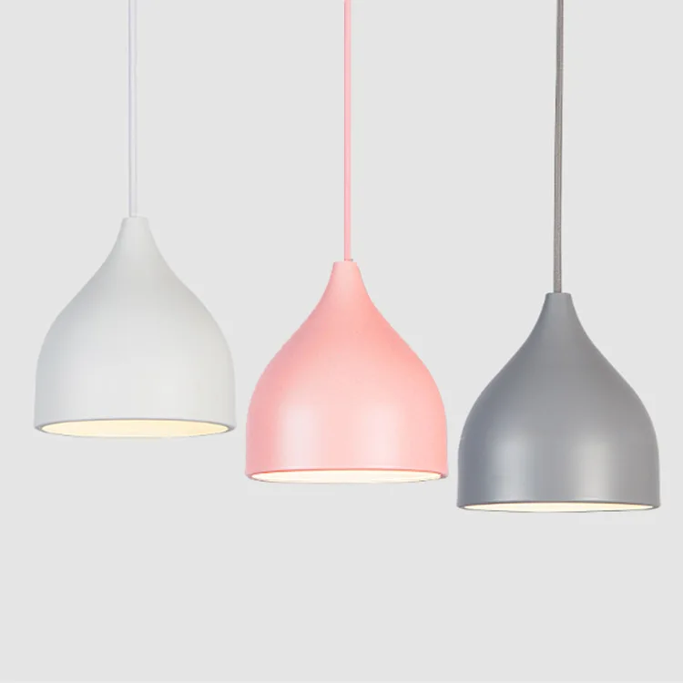 

Modern Minimalist Restaurant Three-end Ceiling Lamp Macarons Aluminum Decorative Lamps Art Creative Bar Counter Library Chandeli