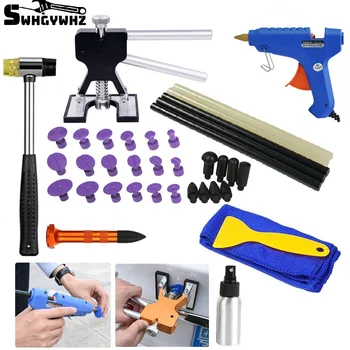 

Car tools Paintless Hail Removal Dent Lifter T-Bar Tools Glue Gun Car Body Repair Kit for Vehicle Car Auto