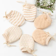 2 шт. из смеси хлопка детский перчатки против царапин лица защита рук мягкие Новорожденные варежки подарок для ребенка девочка мальчик