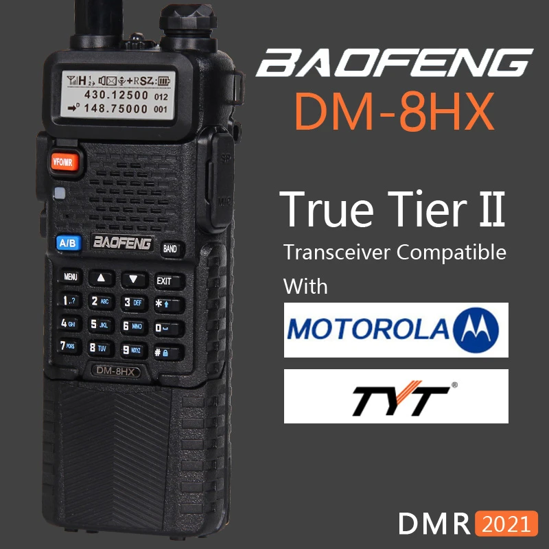 Ba30DEllylelly Câble de programmation USB DM-5R Tier2 DMR Radio Tier I et II pour talkie-walkie BaoFeng DMR Tier 2 DM-5R RD-5R Radio bidirectionnelle