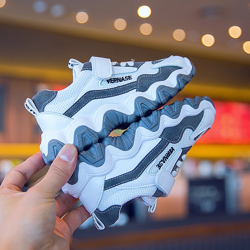 CYSINCOS 2020 Spring Fashion Kids Boys Running Sneakers Children Sports Shoes For Girls Breathable Middle Big Child Daddy Shoes