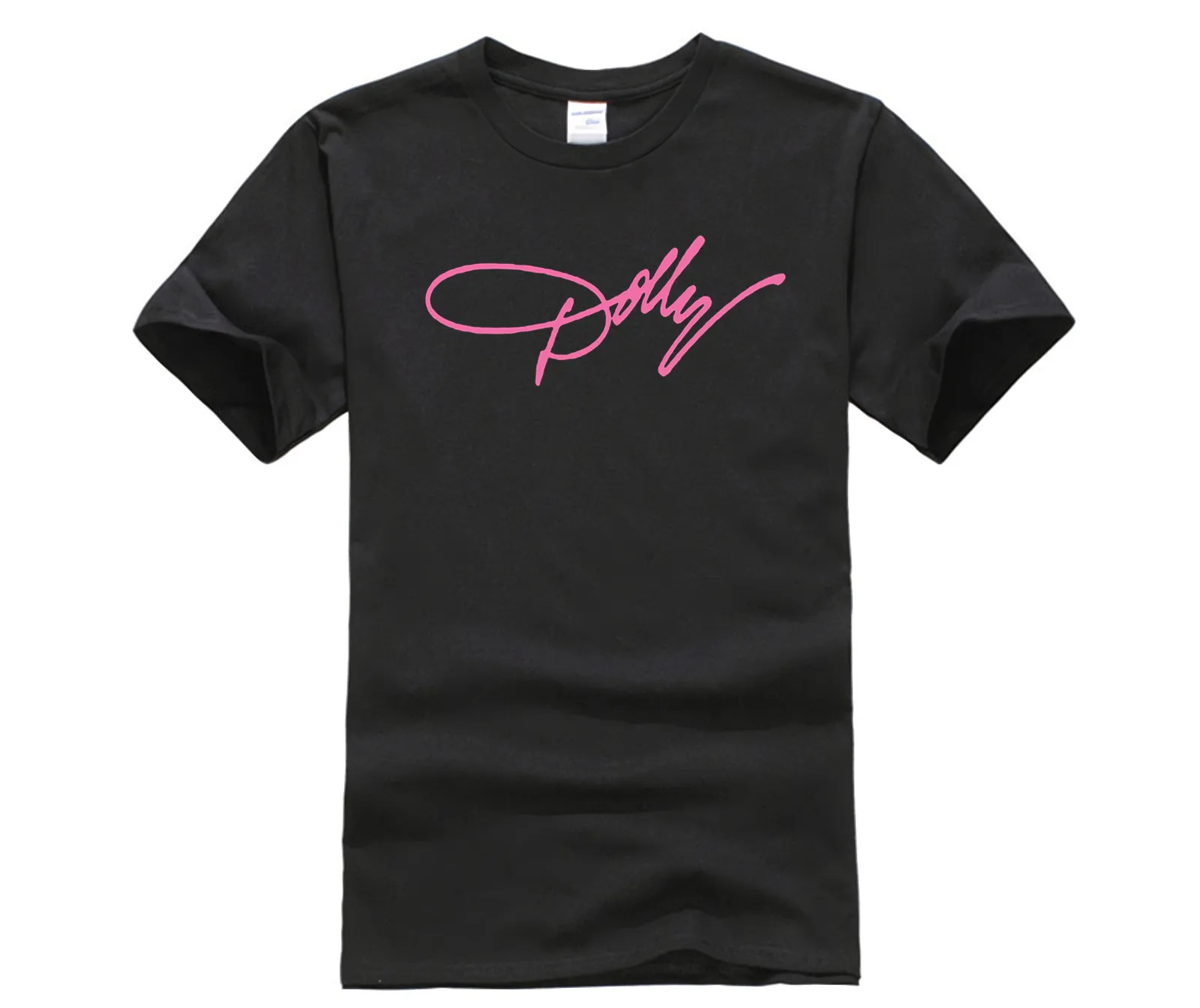 Dolly Parton Sign Logo Country Music Singer Men's Black Design T Shirt Men'S High Quality tshirt men Dolly Parton Sign Logo Country Music Singer Men's Black Design T Shirt Men'S High Quality tshirt men