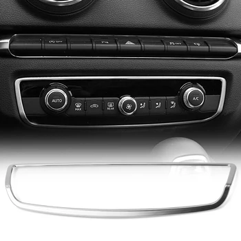 

Car styling Interior Console Panel Air Condition Switch Cover Trim stainless steel Accessories For Audi A3 8V 2013-2020