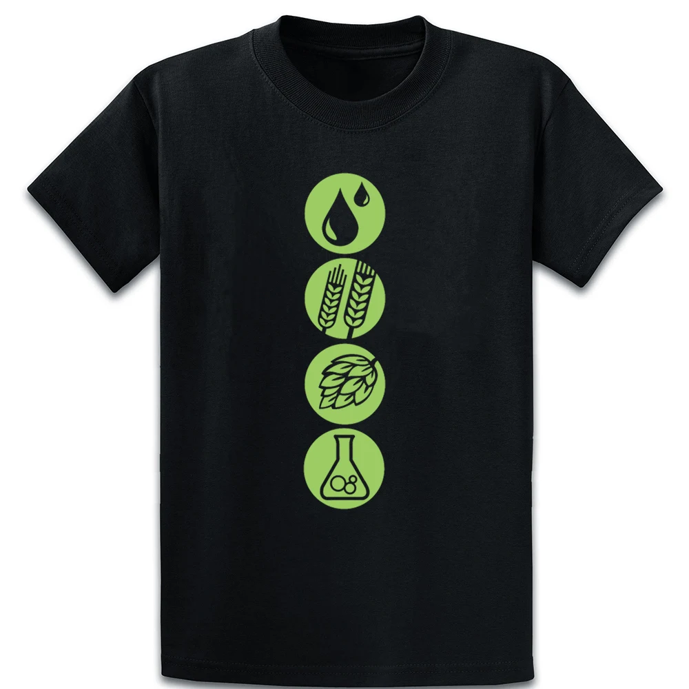 

Craft Beer Ingredients T Shirt Comfortable Spring Normal Homme Create S-5xl Interesting Cotton Shirt