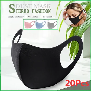 

20Pcs Riding Windproof Anti Dust Mask Masque Face Mouth Protection Masks mascherine Reusable Anti fog Smoke Pollution Masks