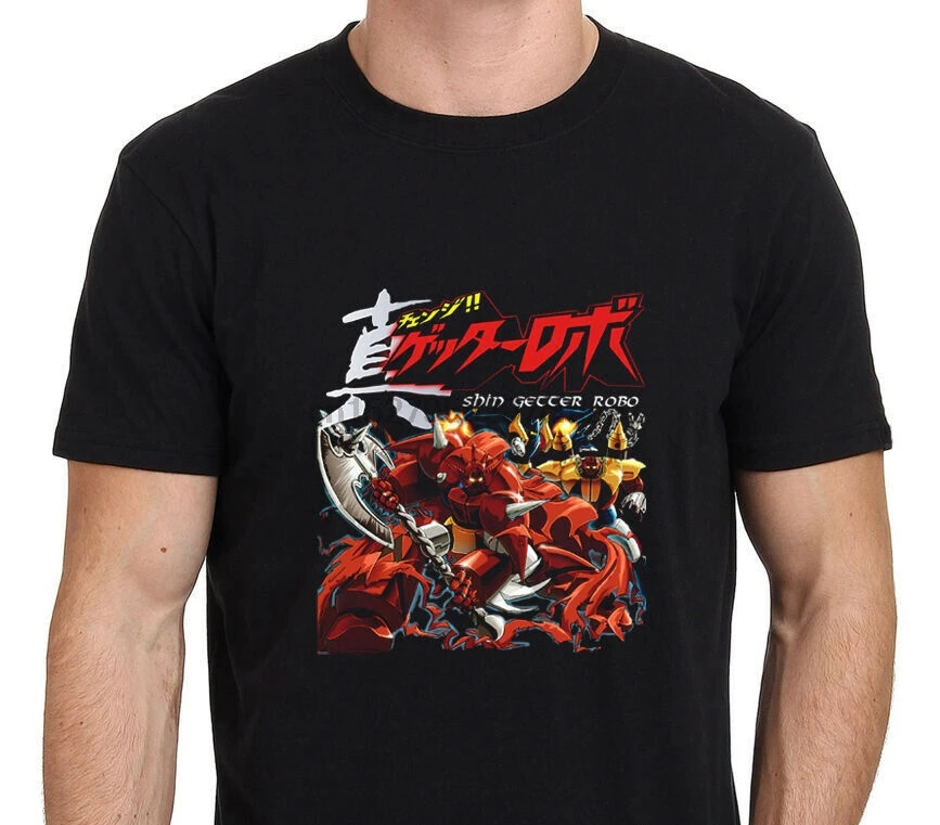 Shin Getter Robo Japan аниме футболка с роботом Новая мужская Футболка размер S до 3XL |