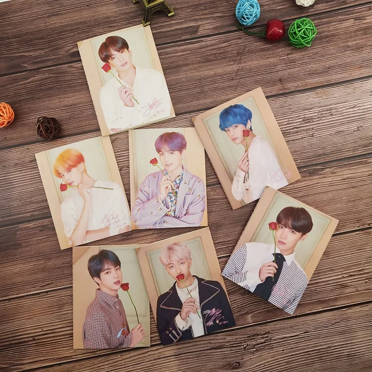 

Creative bangtan boys notebook kpop stationery map of the soul persona album protable mini A5 Notepad kpop bangtan boys
