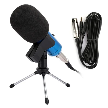 

Live Streaming Wired Cardioid Condenser Microphone with Built-in Reverb for Computer studio microphone Hot