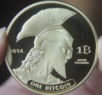 

Btc2014 Satoshi Cryptography Computer Gold Color Plated Commemorative Coin Badge Medal Souvenir Party Arts Gifts Souvenir