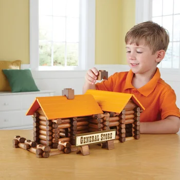 

165Pcs Children Educational Building Blocks Wooden House Blocks Log Building Blocks Building & Construction Toys