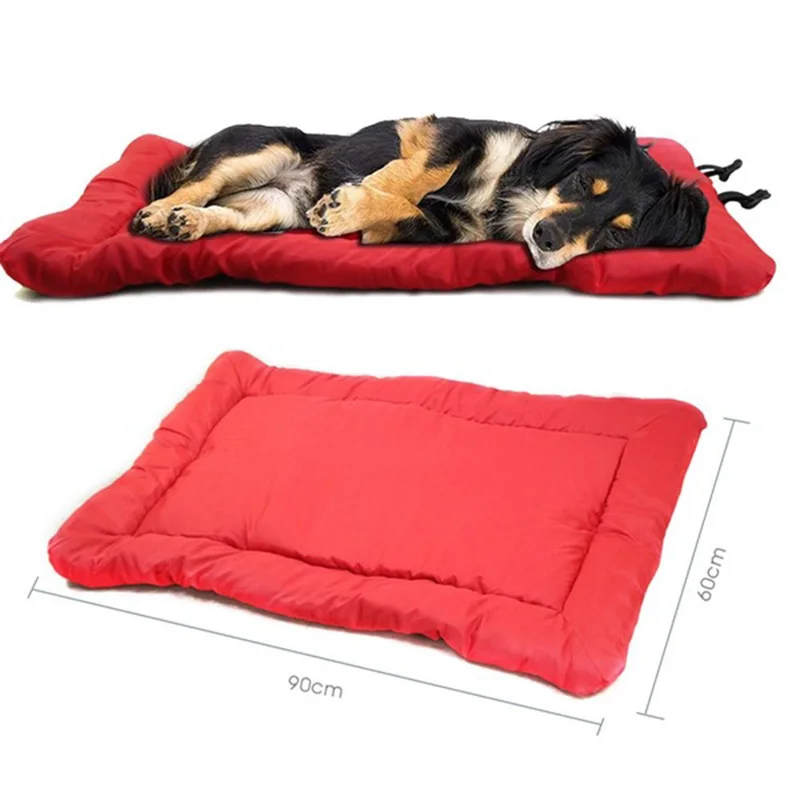 Cama de perro grande de 3 colores, estera de tela Oxford plegable portátil para mascotas, alfombrilla antideslizante de viaje impermeable para coche, sofá y muebles