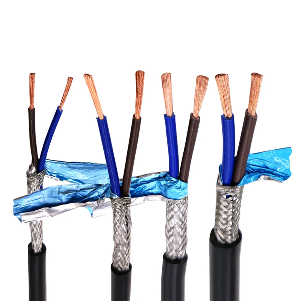 Multi-core shielded cable RVVP22AWG 0.3mm2 3 4 5 6 8 10 12 14 16 20 24 core anti-interference control signal wire