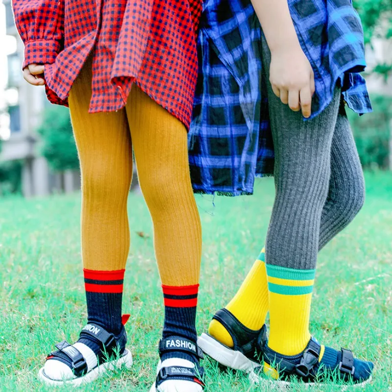 Girls Socks Kids cotton knee high long socks Long Leg Warmers Soft Socks Boy Girl Children socks 1-8 Y