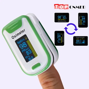 

Pulse Oximeter OLED SPO2 PR PI Perfusion Index Sound Beep Sound Alarm Setting Blood Oxygen Saturation Monitor