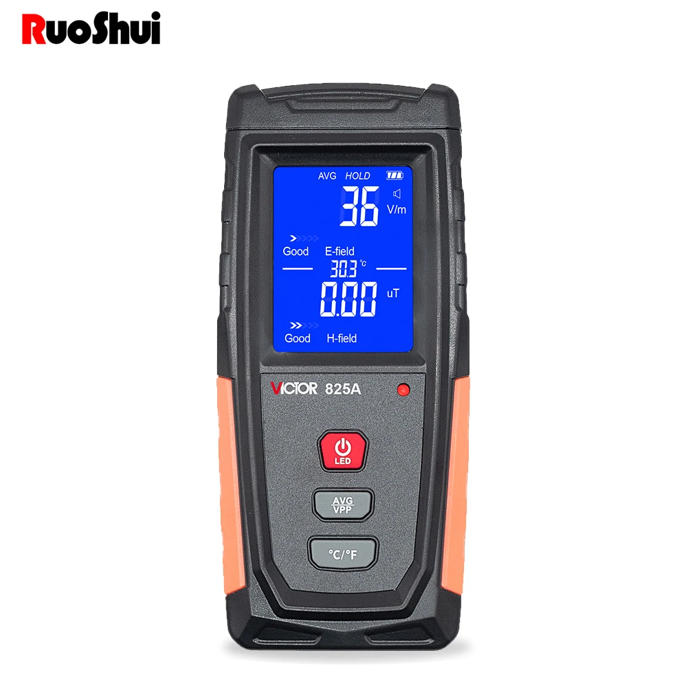 RuoShui EMF Meter Rechargeable Digital Electromagnetic Field Radiation Detector Hand-held LCD Great Tester | Инструменты