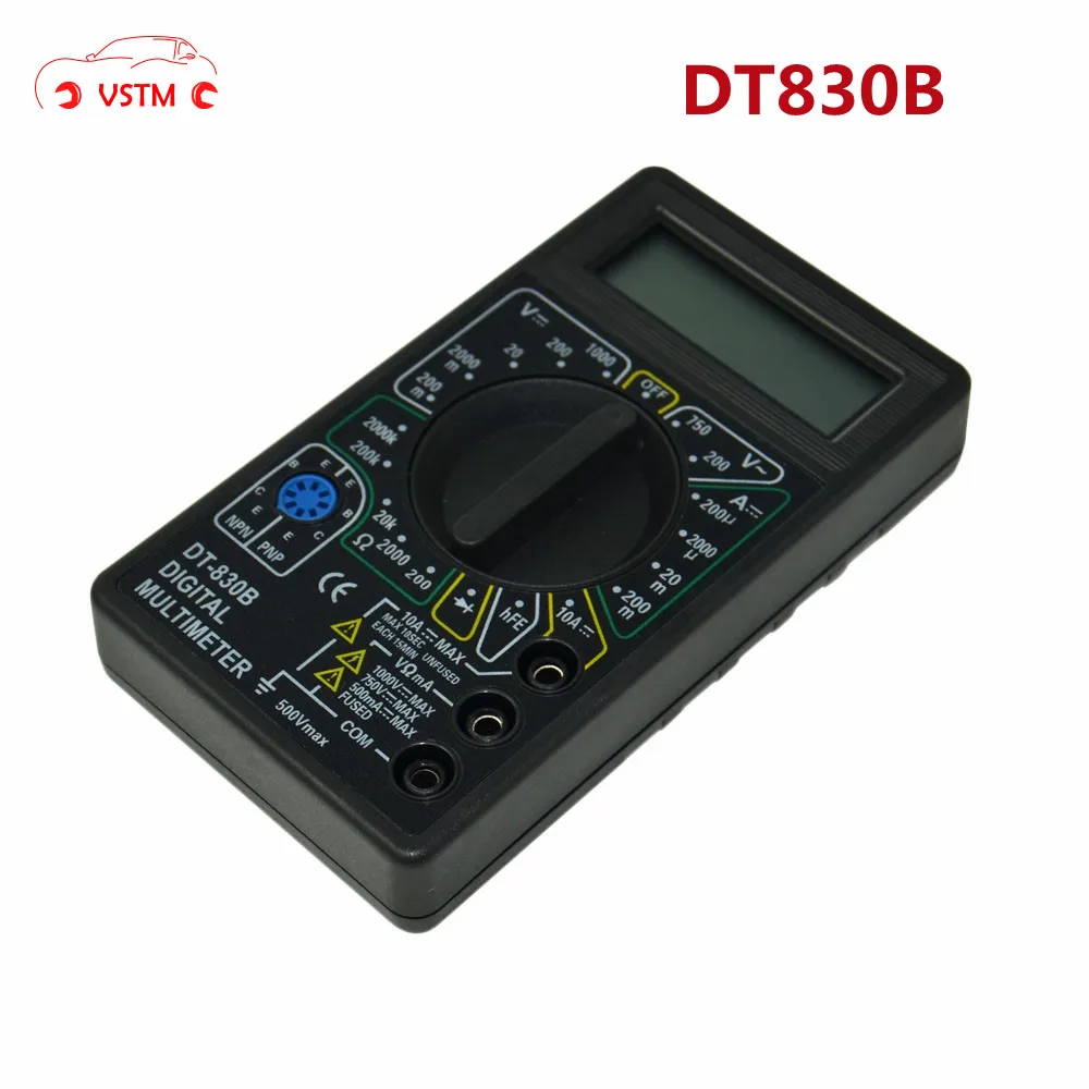 

DT830B AC/DC LCD Digital Multimeter 750/1000V Voltmeter Ammeter Ohm Current Resistance Tester Meter Digital Multimeter