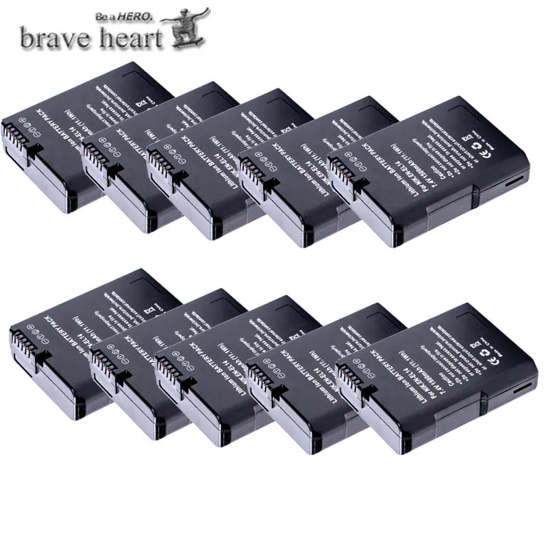 10x EN-EL14 EN-EL14a ENEL14 RU EL14 EL14A Батарея для Nikon P7800, P7700, P7100, D3400, D5500, D5300, D5200, D3200, D3300, D5100, D3100