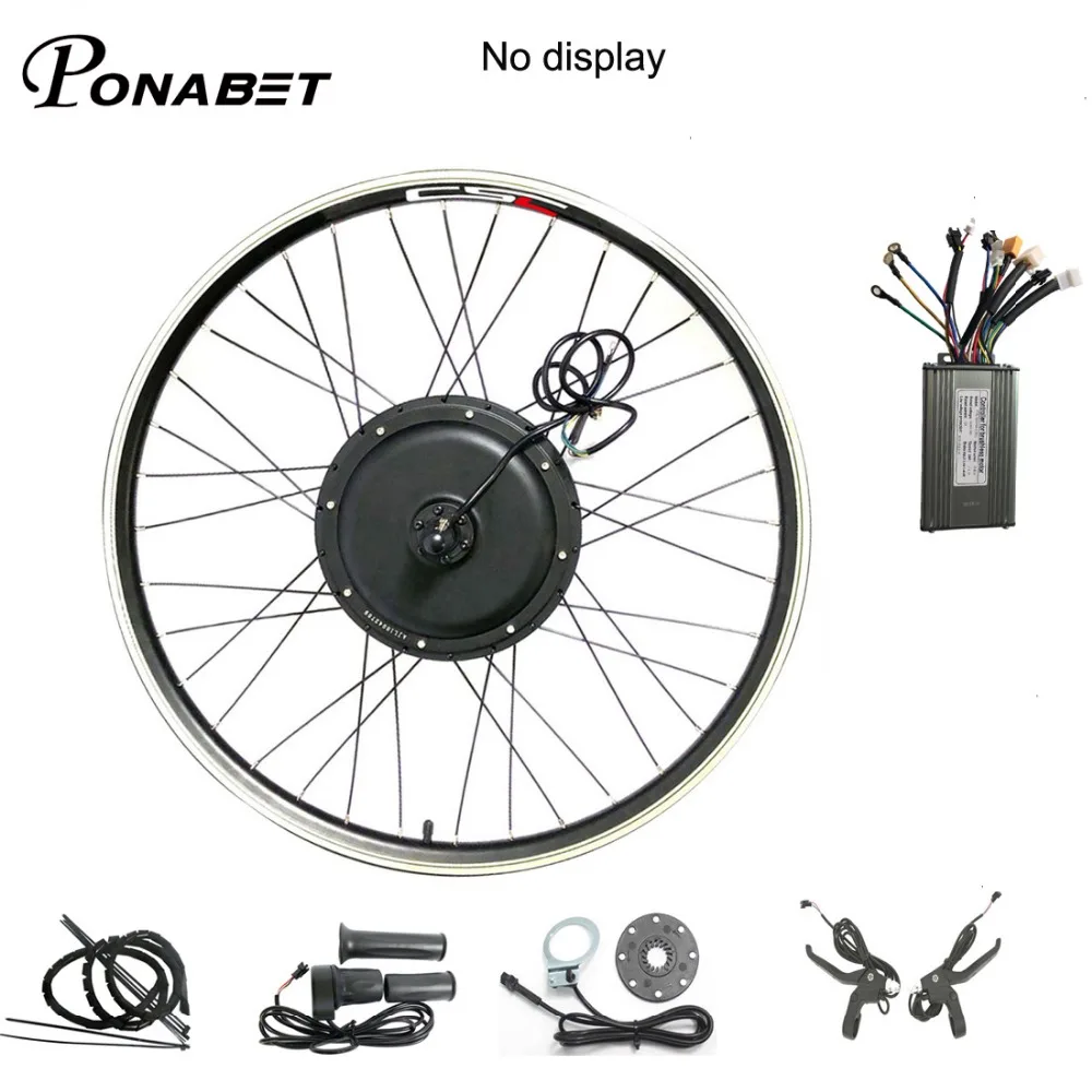 Конверсия Ebike задний мотор колесо комплект 20 24 26 27,5 28 29 дюймов 700C 48 1500W регенерации электродвигатель для велосипеда Bluetooth