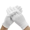 24 пары белых хлопковых перчаток, защитная этикетка для работы во время вождения, хлопковые нескользящие тканевые перчатки, износостойкие ► Фото 1/5