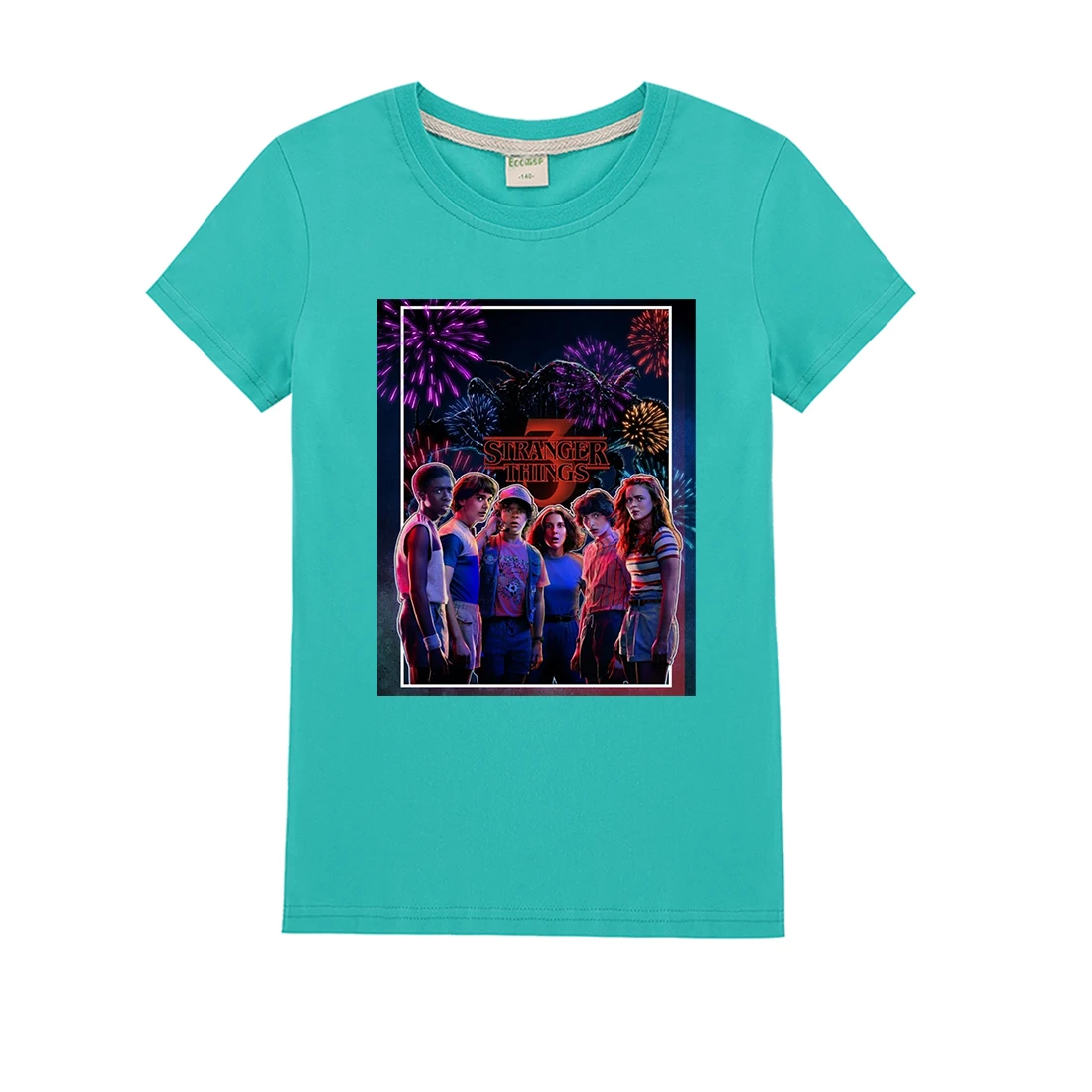 Новые детские футболки; детские толстовки с капюшоном «странные вещи»; Одежда для мальчиков; свитер для девочек; одежда для малышей с принтом; повседневные футболки; топы; jojo siwa - Цвет: T1139