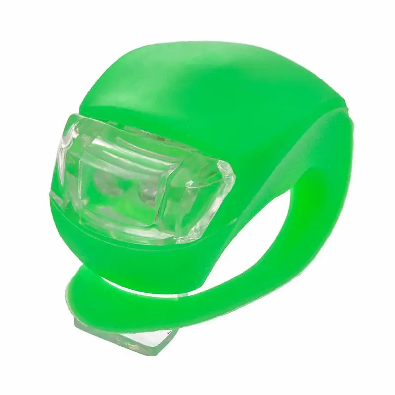 Mini Bicycle Front Light Silicone LED Head Front Rear Wheel Bike Light Waterproof Cycling Safety Warning Bike Lamp