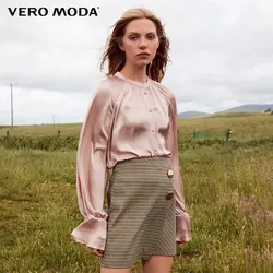 True Moda 2019 Новые поступления Crazy Mouwen рубашка с драпировкой