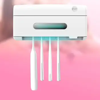 

Household Wall-mounted UV Toothbrush Sterilization Holder Portable Toothbrush Shelf Toothbrush Sterilizer
