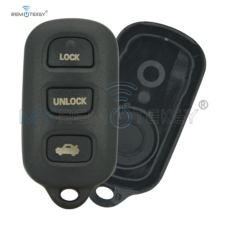 Remtekey GQ43VT14T дистанционный ключ оболочки 3 кнопки с паникой для Toyota ключ Camry Solara Corolla Sienna матрица автомобильный брелок крышка