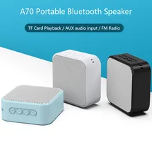 Портативные мини-колонки Беспроводной Bluetooth динамик стерео сабвуфер с fm-радио TF карта AUX MP3 Воспроизведение музыки громкой связи для телефона