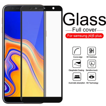 

100Pcs Full Glue Full Coverage Tempered Glass For Samsung J2 Pro 2018 J4 Core J4 J6 J7 J8 Plus Screen Protector Protective Film