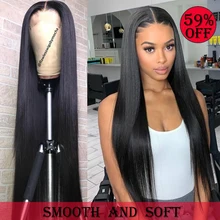 Linksbeauty прямые 13*6 кружевные передние человеческие волосы парики бразильские натуральные волосы для черных женщин предварительно выщипанные 28 30 дюймов 360 фронтальный парик