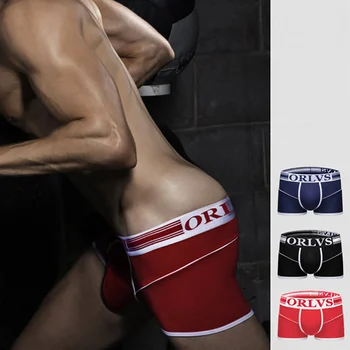 

Men Boxer Shorts Sexy U-convex Pouch Cotton Underwear Cueca Male Trunks Calzoncillos Hombre Boxershorts Plus Size Gay Panties